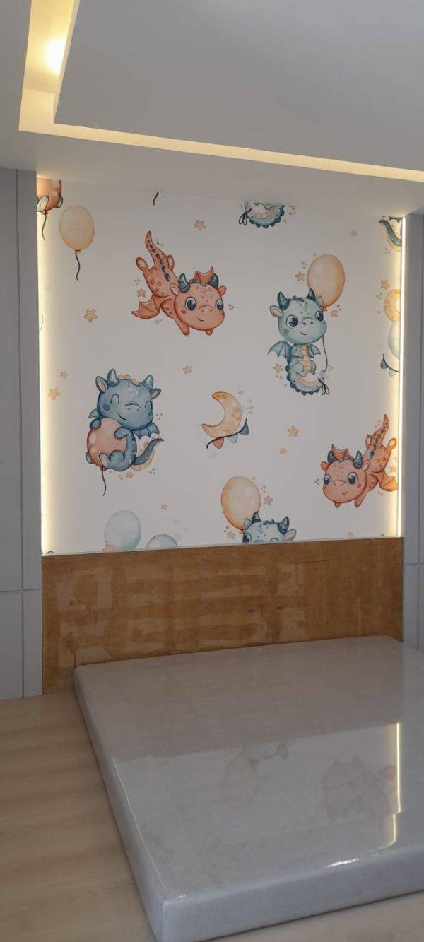 Wallpaper Bahan Serat Jeruk Gliter