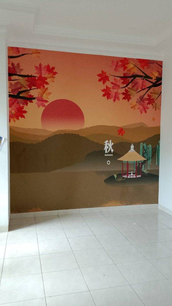 Wallpaper Bahan Serat Jeruk Gliter