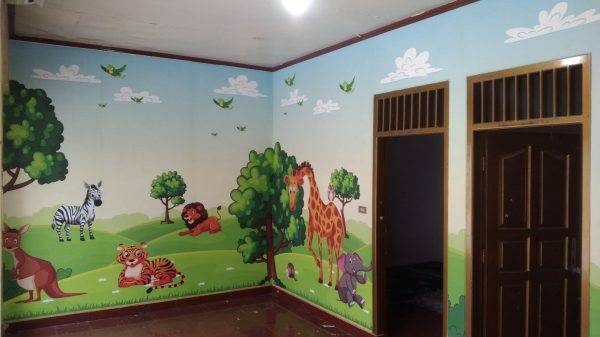 Wallpaper Bahan Serat Jeruk Gliter