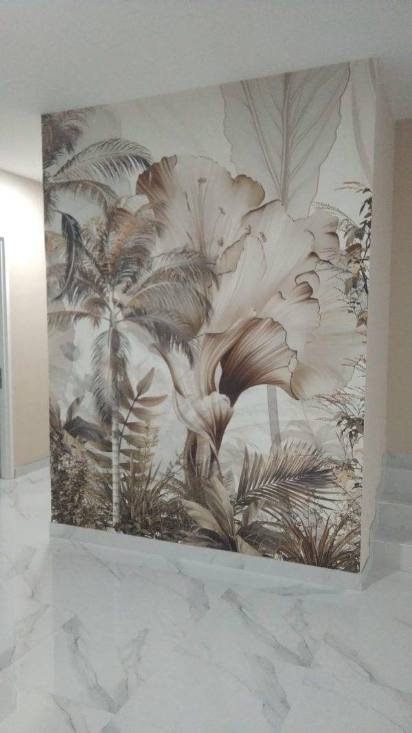 Wallpaper Bahan Serat Canvas